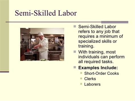 what is a semi skilled laborer